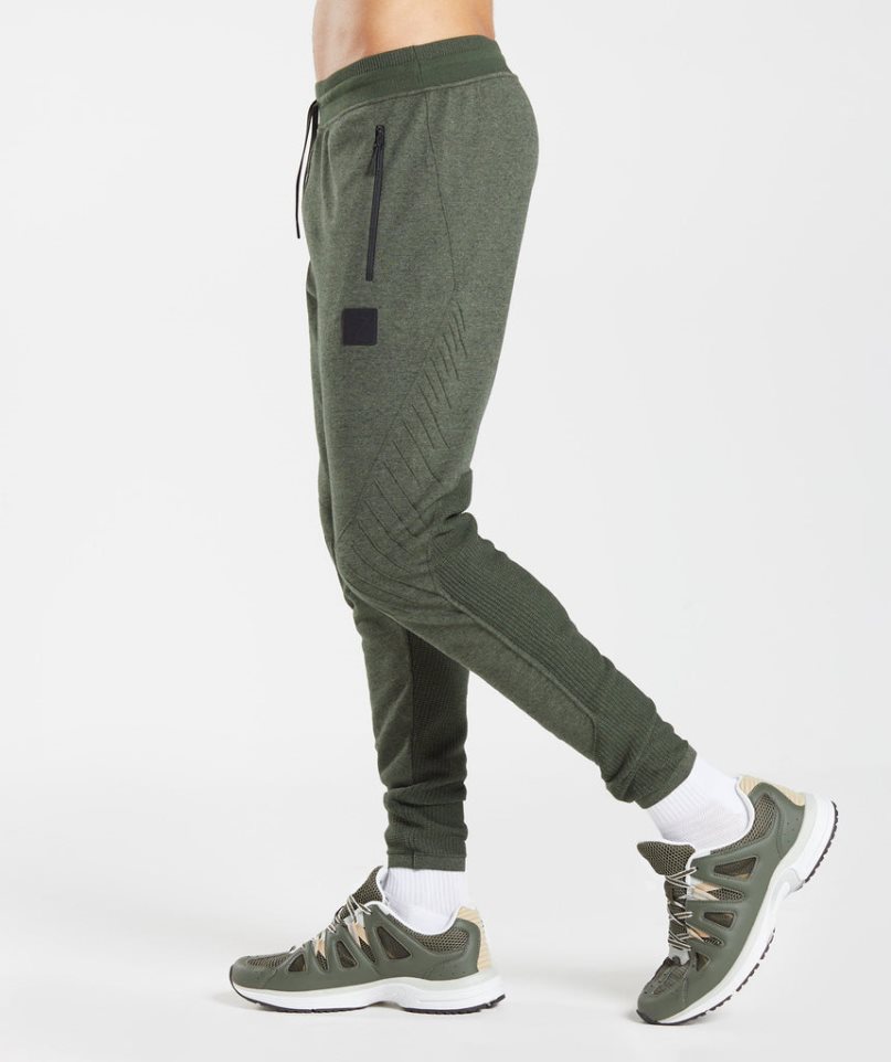 Men's Gymshark Retake Knit Jogger Olive | CA N80AD5